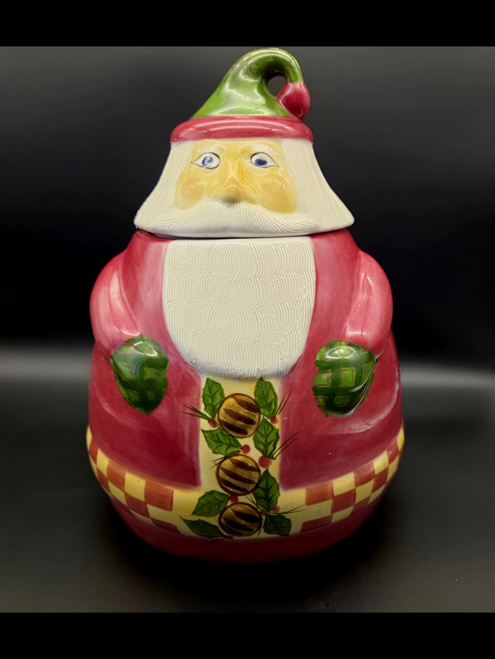 Vintage Cookie Jar Santa Clause By Laurie Bates 2000  For Neiman Marcus Store